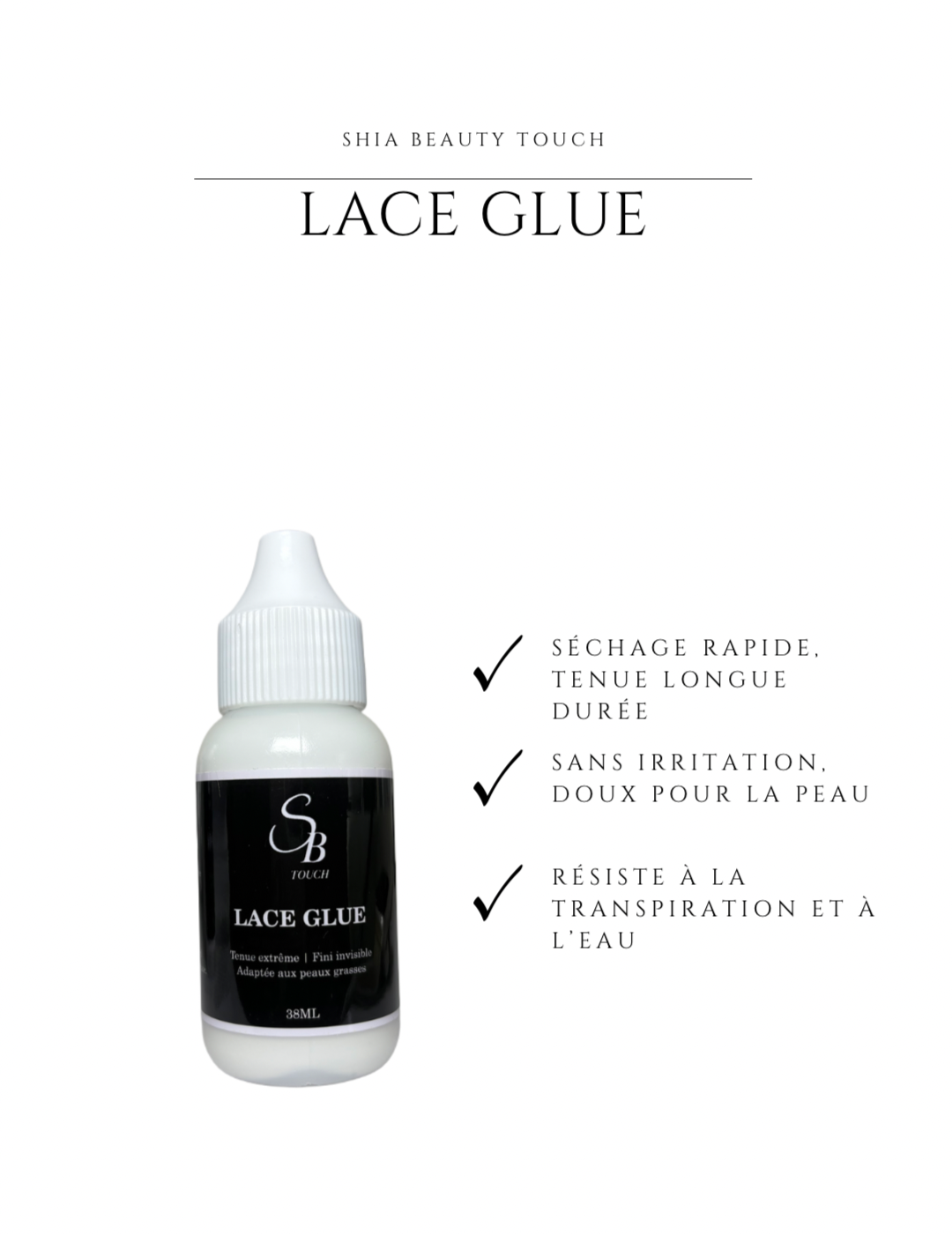Lace glue invisible